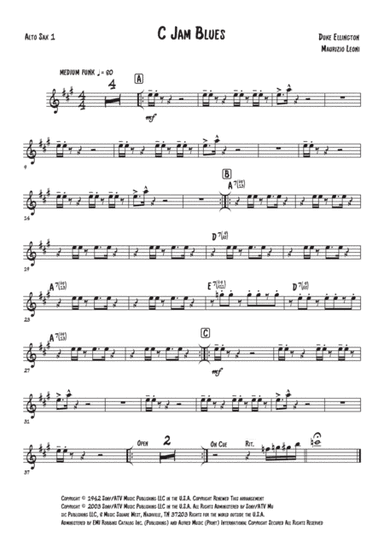 C-jam Blues (arr. Maurizio Leoni)