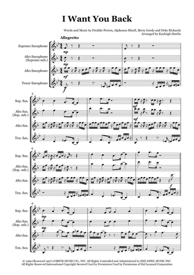 I Want You Back (arr. Kayleigh Huelin)