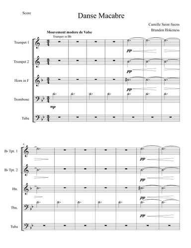 Danse Macabre - Brass Quintet (arr. Brandon Hokeness)