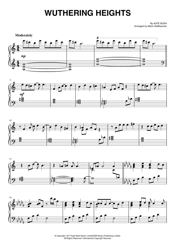 Wuthering Heights (arr. Mario Stallbaumer)