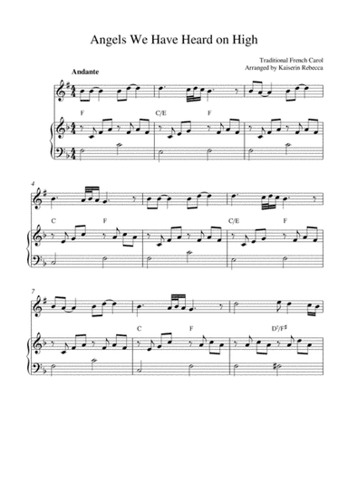 Angels We Have Heard on High (special version) (arr. Kaiserin Rebecca)