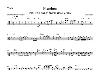 Peaches (arr. Dimitrie Carvalho)