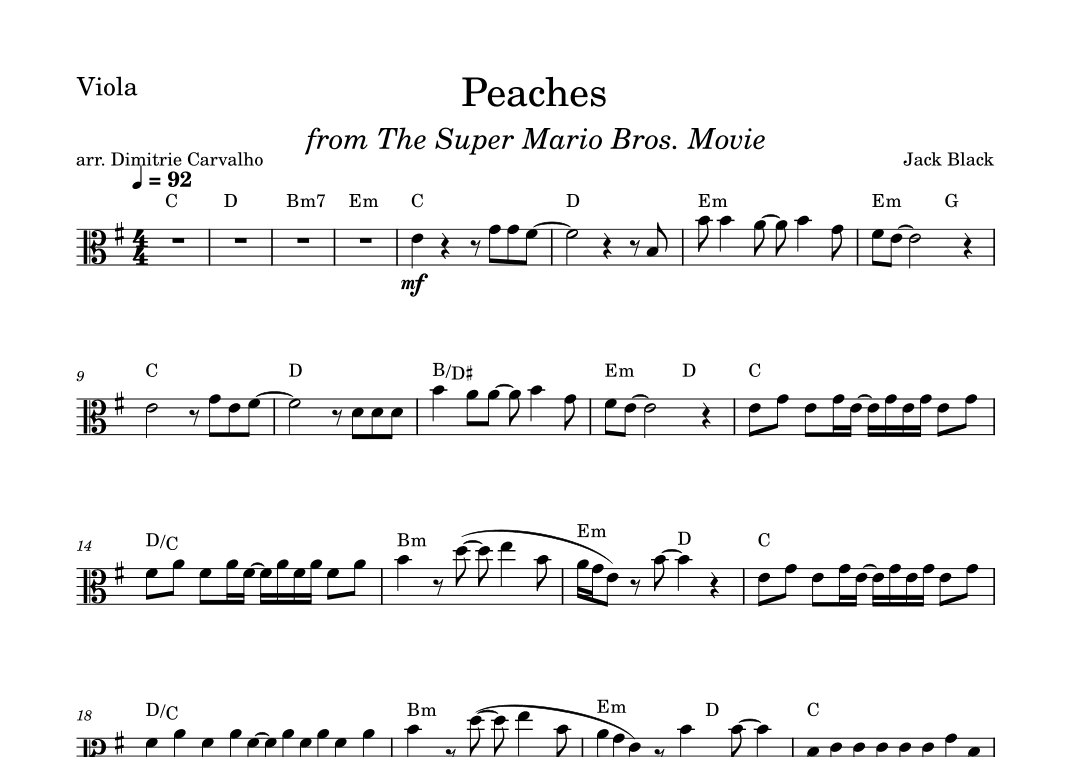 Peaches (arr. Dimitrie Carvalho)