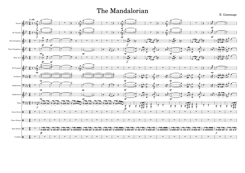 The Mandalorian (arr. Ethan Gammage)
