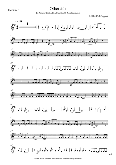 Otherside (arr. André Laitano)