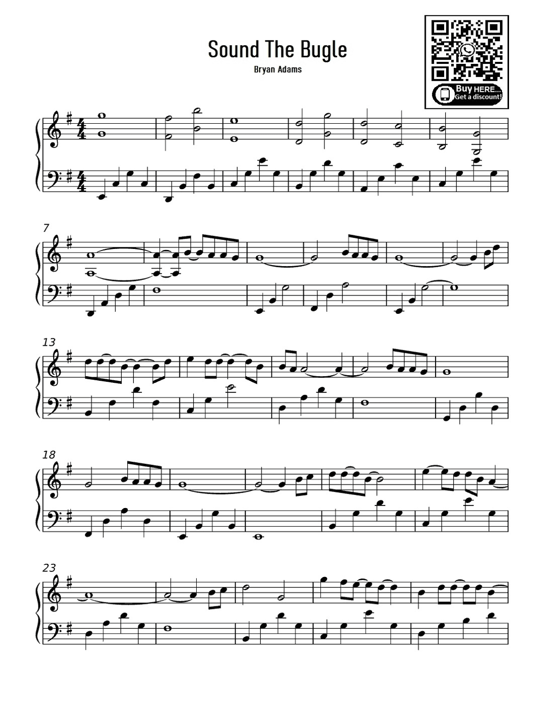 Sound The Bugle (arr. Bryan Adams-Sound The Bugle)