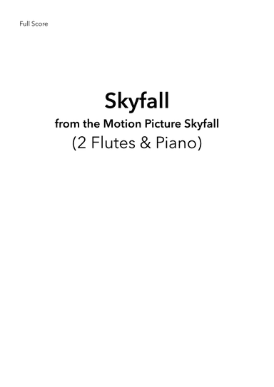 Skyfall (arr. Dawson Music UK)