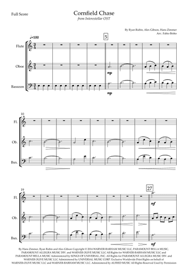 Cornfield Chase (arr. Fabio Britto)