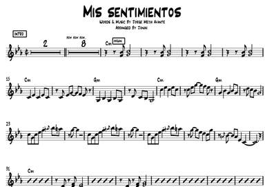 Mis Sentimientos (arr. Jonah Oliva)