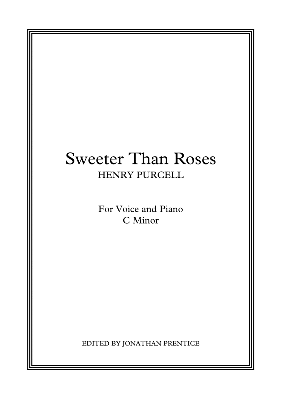 Sweeter Than Roses (C Minor) (arr. Jonathan Prentice)