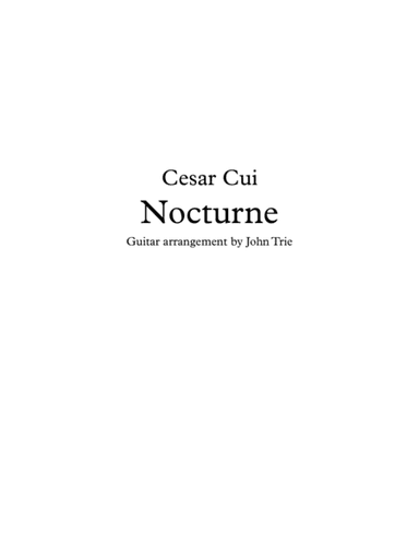 Nocturne - tab (arr. John Trie)
