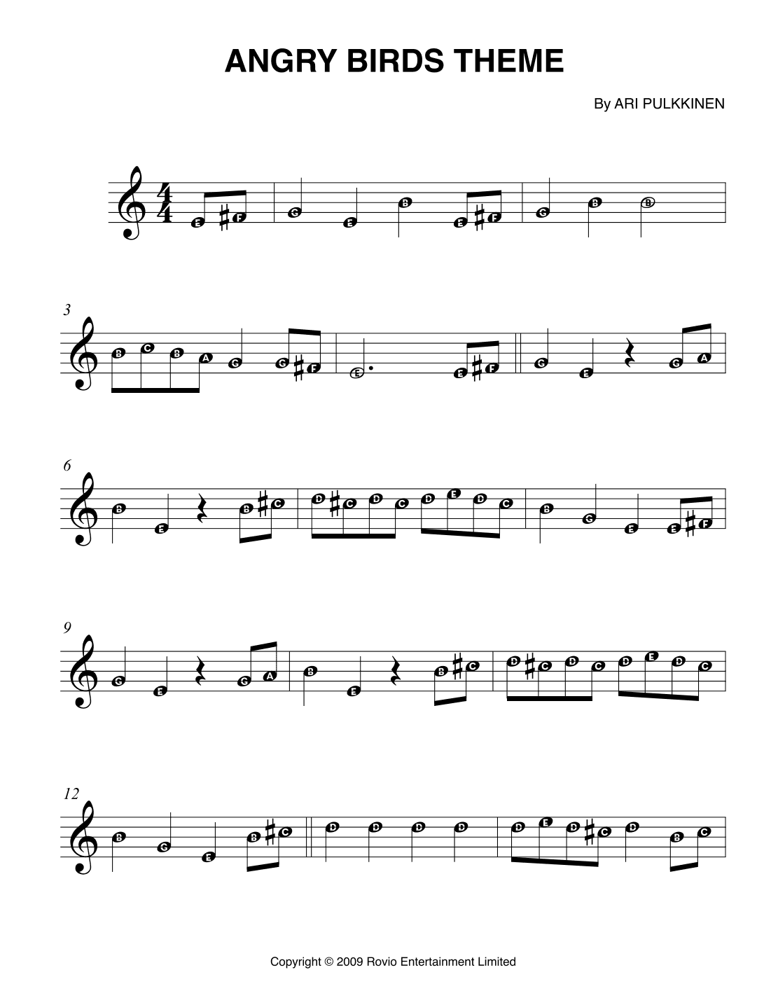 Angry Birds Theme (arr. Kyle Armstrong)
