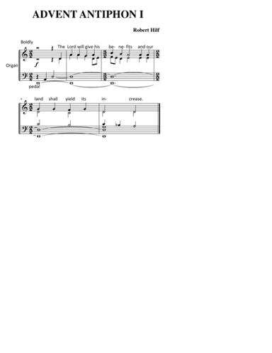 FOUR ADVENT ANTIPHONS