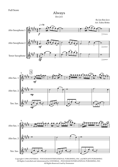 Always (arr. Fabio Britto)