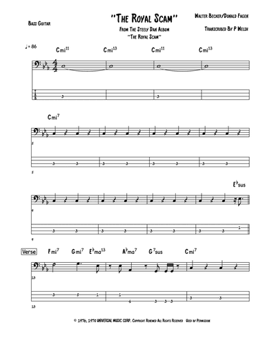 The Royal Scam (arr. Accubass)