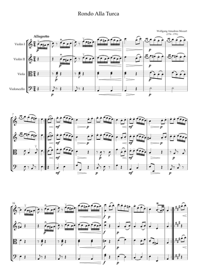 Rondo Alla Turca (arr. Y.A.)