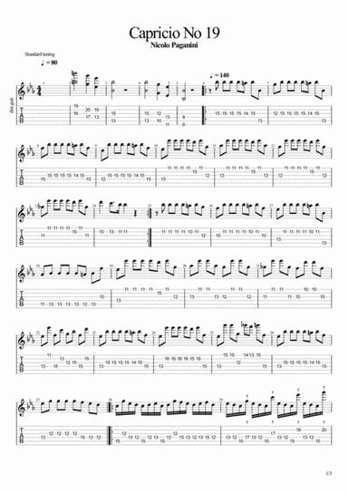 Capricio No 19 (arr. John Hurford)