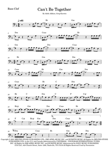 Can't Be Together (arr. Fabio Eduardo de Oliveira)