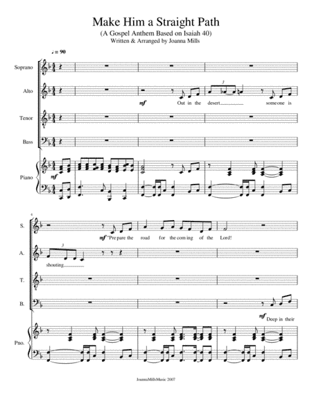 Make Him A Straight Path