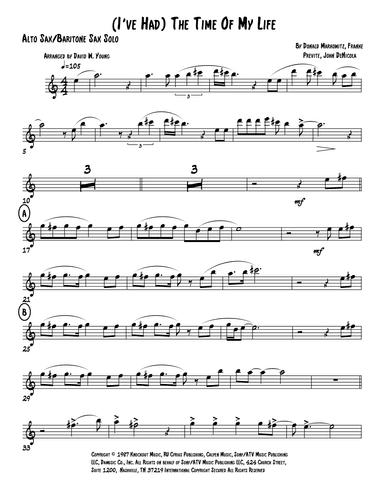 (i've Had) The Time Of My Life (arr. David W. Young)