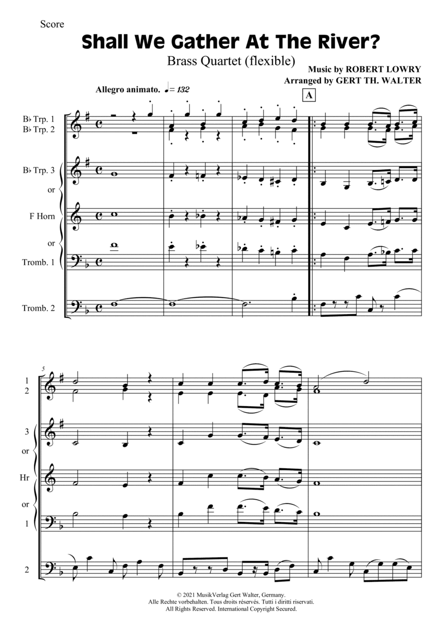 Shall We Gather At The River (arr. Gert Th. Walter)