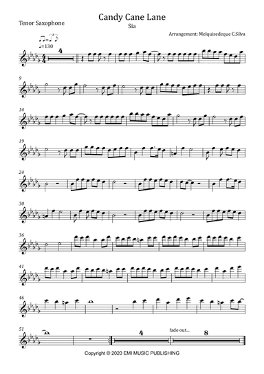 Candy Cane Lane (arr. Melquisedeque C.Silva)