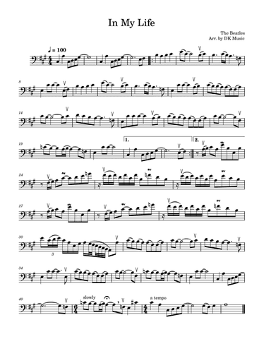 In My Life (arr. DK Music)