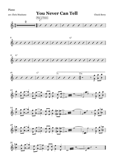 You Never Can Tell (arr. Chris Musitano)