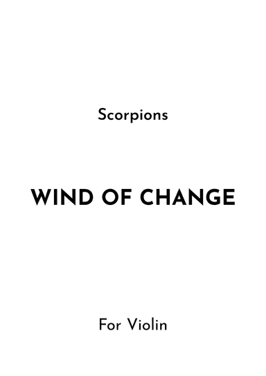 Wind Of Change (arr. Jireh J.)