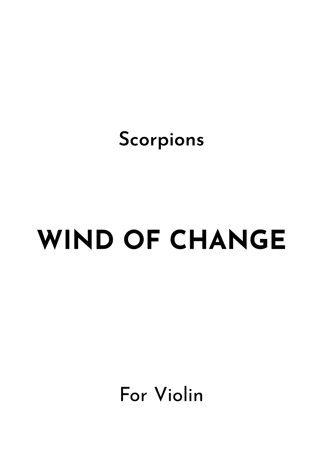 Wind Of Change (arr. Jireh J.)