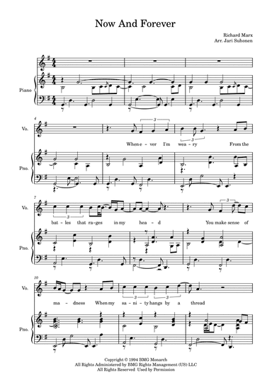 Now And Forever (arr. Jari Suhonen)