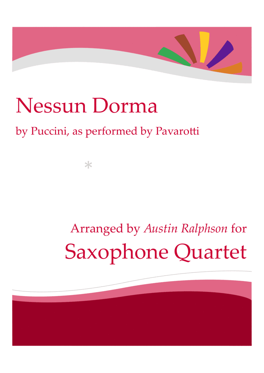 Nessun Dorma - sax quartet (arr. Austin Ralphson)