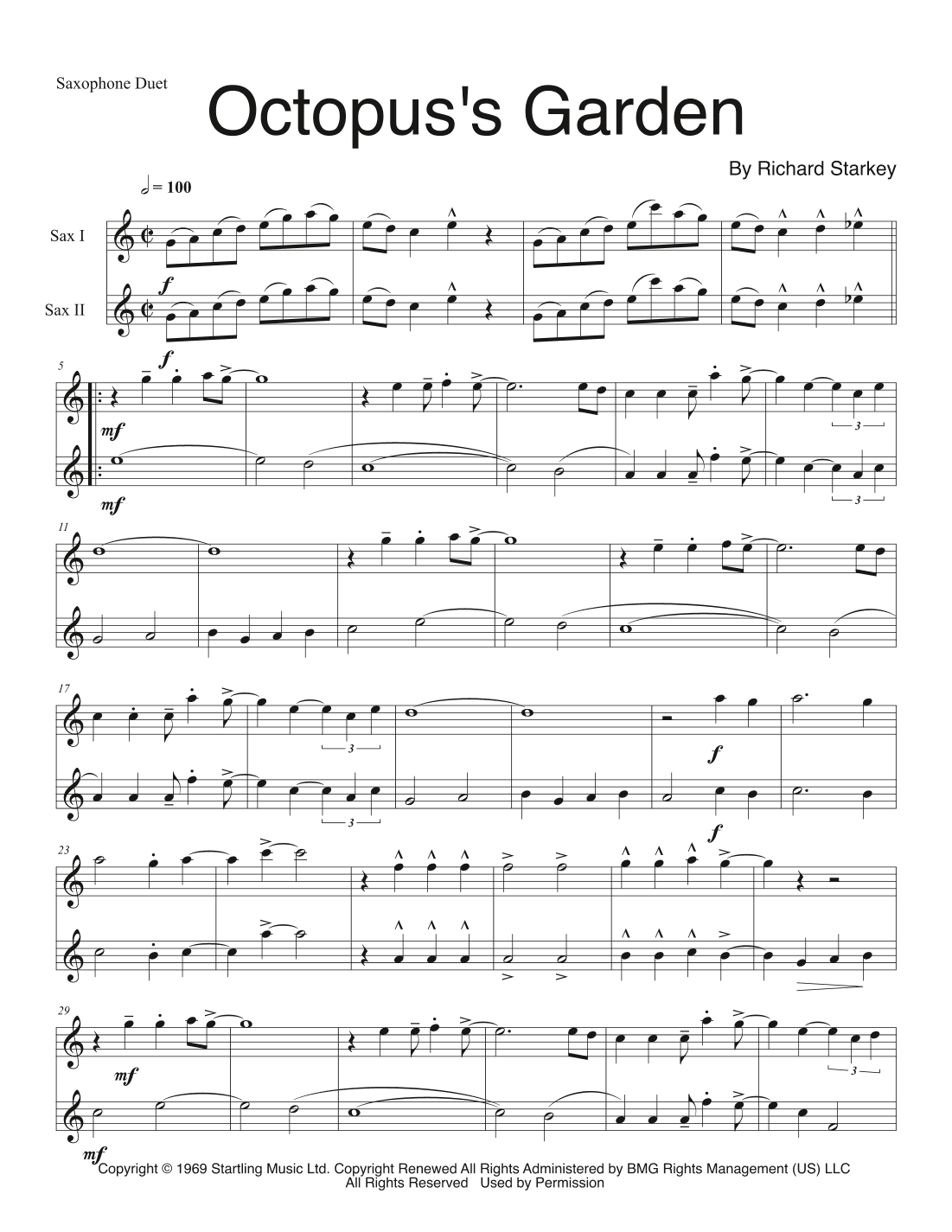 Octopus's Garden (arr. P. R. Frederick)