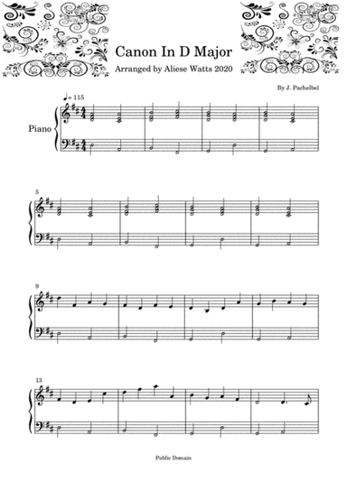 Canon in D (arr. Aliese Watts)