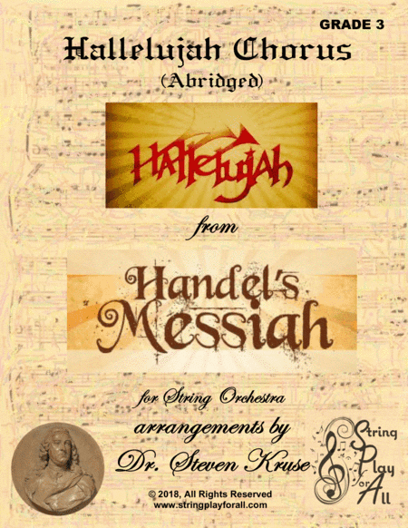 Hallelujah Chorus from The Messiah for String Orchestra, Grade 3 (arr. Steven Kruse)