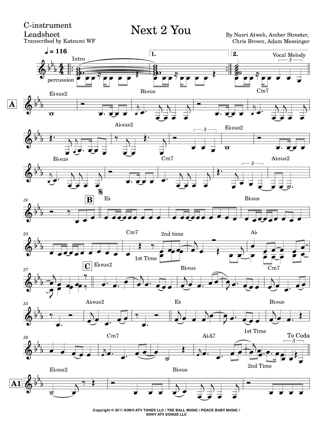 Next 2 You (arr. Katsumi WF)