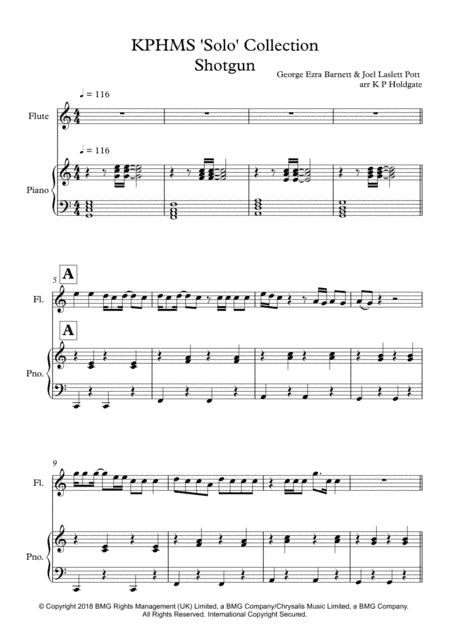 Shotgun (arr. Kevin P Holdgate)