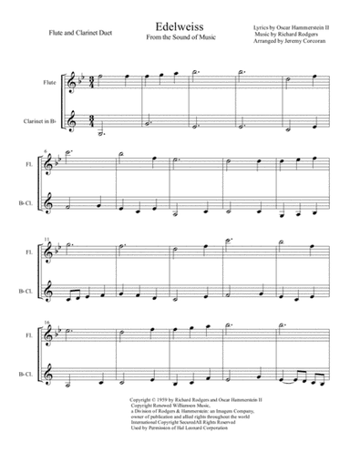 Edelweiss (arr. Jeremy Corcoran)