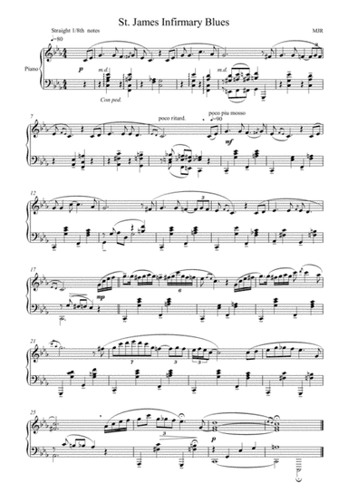 St James Infirmary Blues (arr. M J regan)