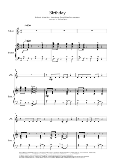 Birthday (arr. Matthew pyeon)