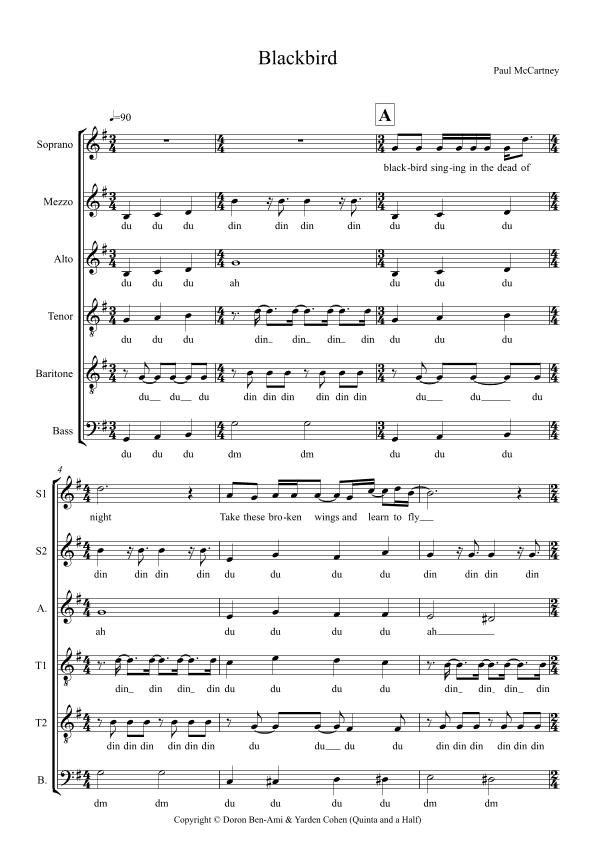 Blackbird (arr. Yarden Cohen & Doron Ben-Ami)