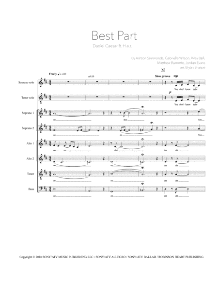 Best Part (arr. Bryan Sharpe)