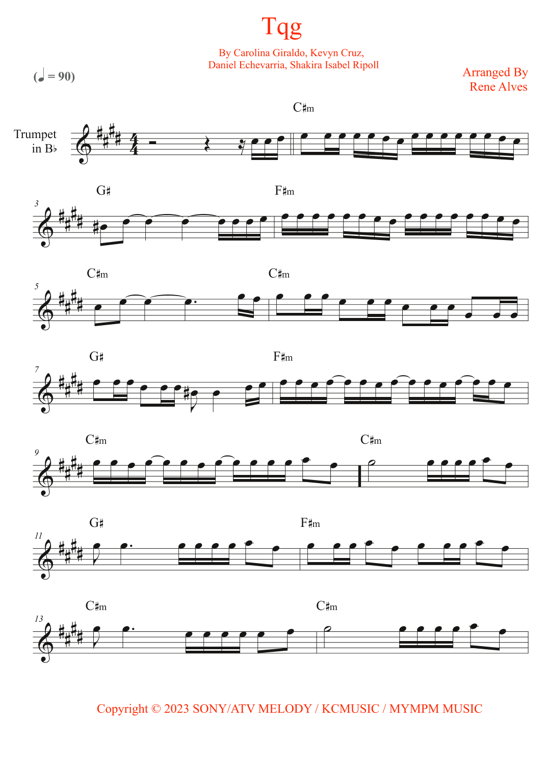Tqg (arr. Rene Alves)