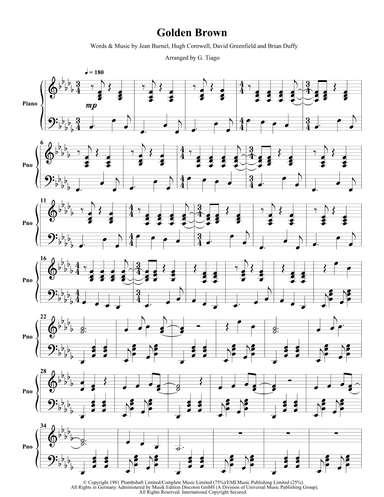 Golden Brown (arr. G. Tiago)