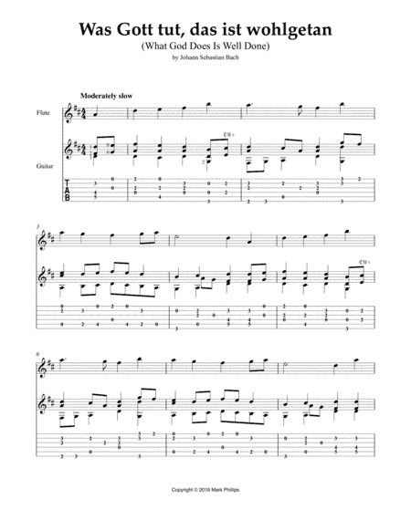 Was Gott tut, das ist wohlgetan (What God Does Is Well Done) (arr. Mark Phillips)