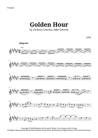 Golden Hour (arr. Langanho)