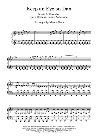 Keep An Eye On Dan (arr. Márcia Rosa)