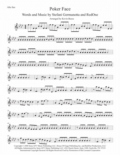 Poker Face (arr. Kevin Busse)