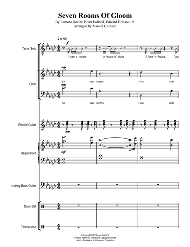 7 Rooms Of Gloom (seven Rooms Of Gloom) (arr. Manuel Guinand)