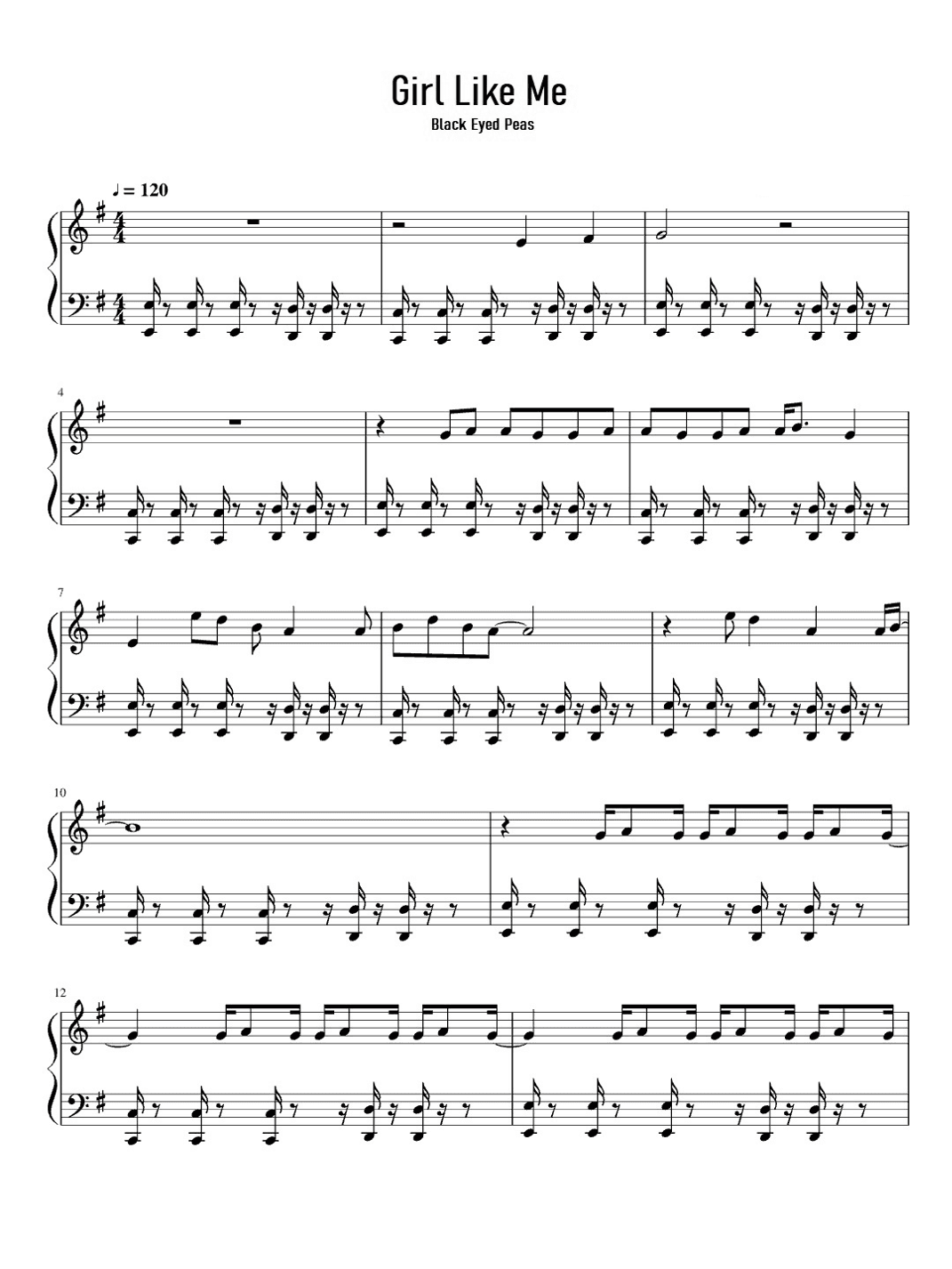 Girl Like Me (arr. Eduardo Sabino)